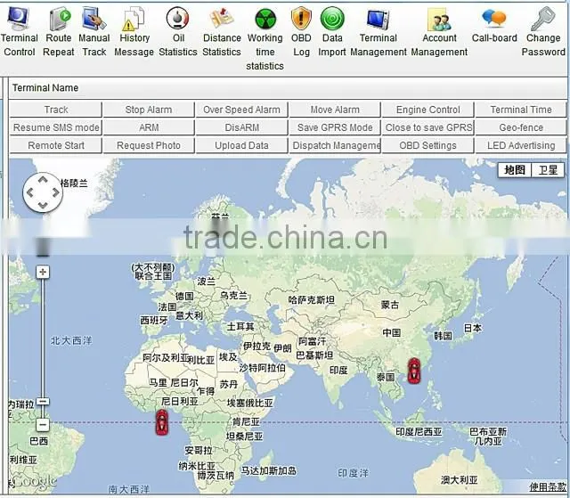 Original tk103b gps103b GPS GSM GPRS Tracker Device Google maps Free Web Platform Services Car Vehicle tracker