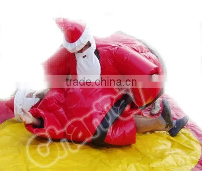 2016 Hot sales kids and child's costume de sumo santa air sumo sumo gonflable