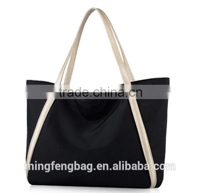 Custom NylonTote and Shoulder Portable Large Travel Shopping Bag for Women