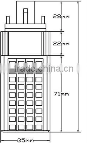 G24 G23 E27 E26 PL Led lamps 6w 8w 9w 10w 12w 13w ( Fatory price)