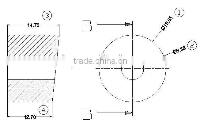 CR spacer rubber bushing
