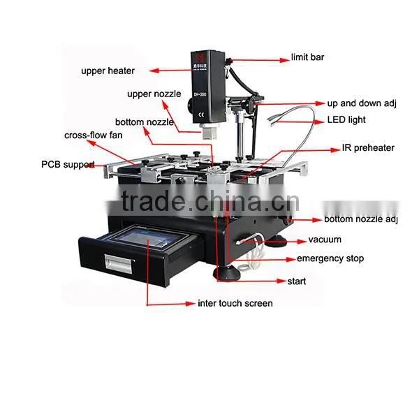 DINGHUA DH-380 HD touch screen /Repair Laptop/Desktop/PC/PS3 Motherboard bga rework station equipment