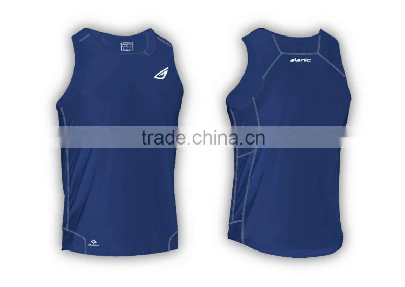 Mens Basic Mesh Panel Tank Top