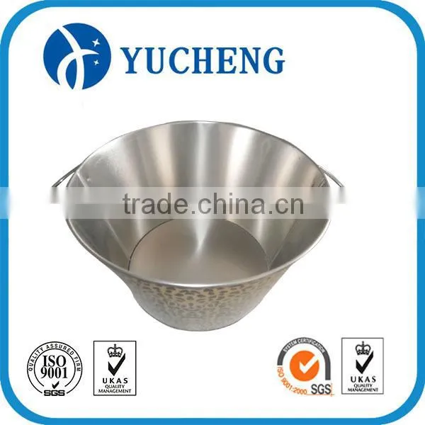 Big custom tinplate trash can packaging