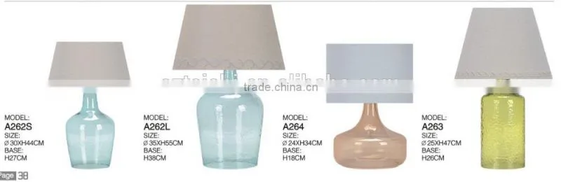 decorate glass table lamp
