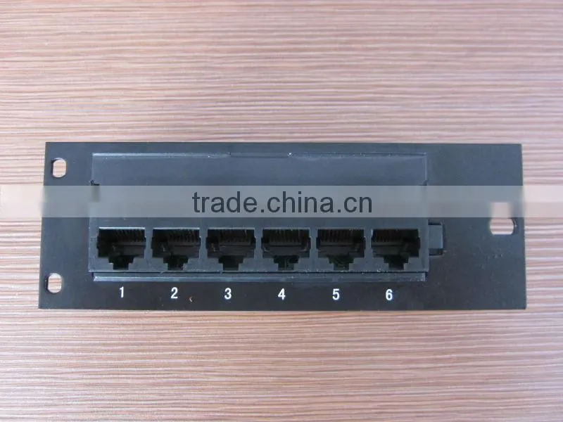 6 Port Cat.5e Patch Panel