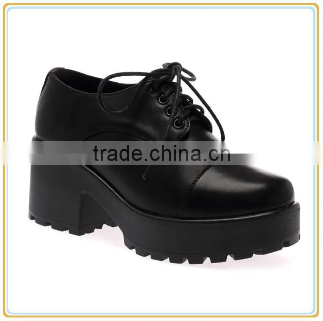 WOMENS LADIES CHUNKY CLEATED PLATFORM MID BLOCK HEEL ANKLE CASUAL SHOES