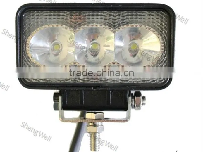 3.5" 9--32V Rectangle 9w LED work light IP67 ShengWell auto factory offroad led work light led working light
