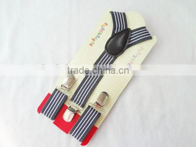 Wholesale Fashion Stripes Kids Elastic Braces Suspender
