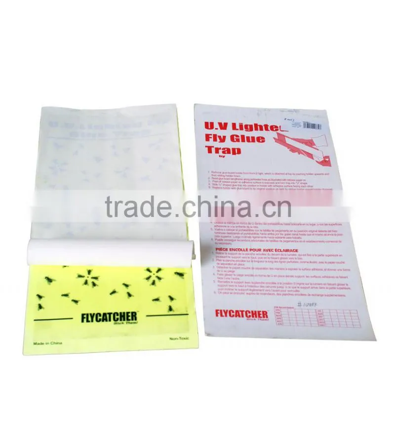 BSTW professional pest control factory wholesale sticky UV lighted fly trap papers
