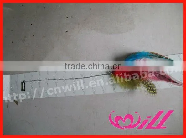 Fashion Real Rooster Feather Grizzly Feather Feather Hair Extension Clip In Hair Extensions