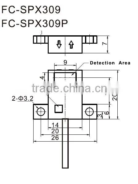 f&c 10mm NPN PNP 10-30V DC TOP INDUCTION photoelectric sensor for glass