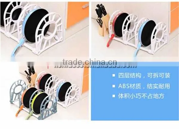 Four layer Plastic Kitchen Pans Rack