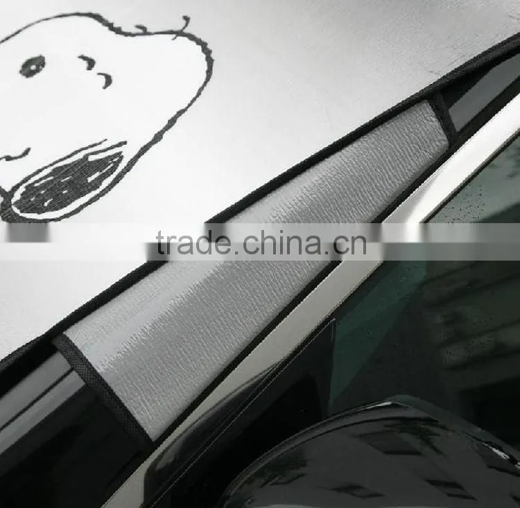 New design car snow shield with silk screen printing
