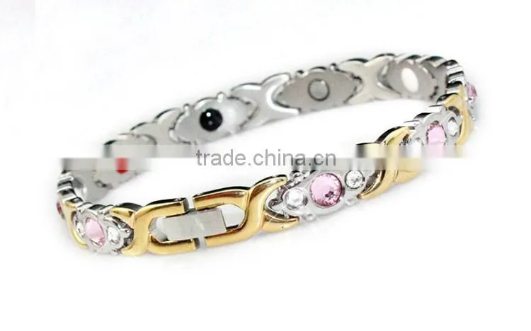 Fate Love Health Care Magnetic Energy Bracelet Tungsten Steel 7.48" Length Adjustable Tungsten Bangle Bracelet