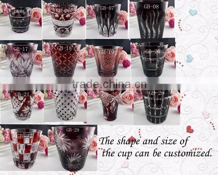 400ml beautiful crystal cup glass cup for wedding party and home