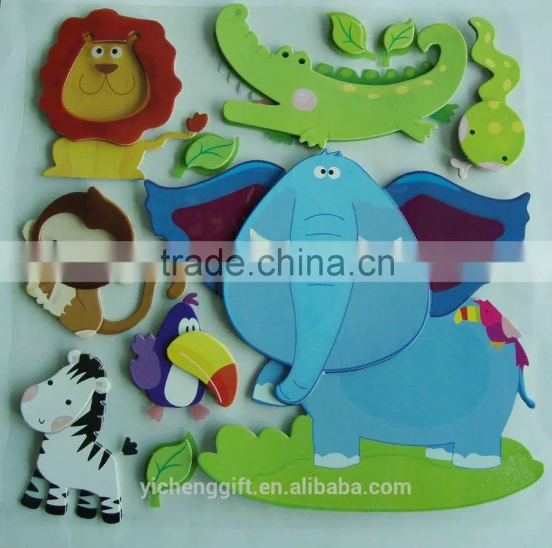 Children lovely 3D Cartoon Handmade Sticker