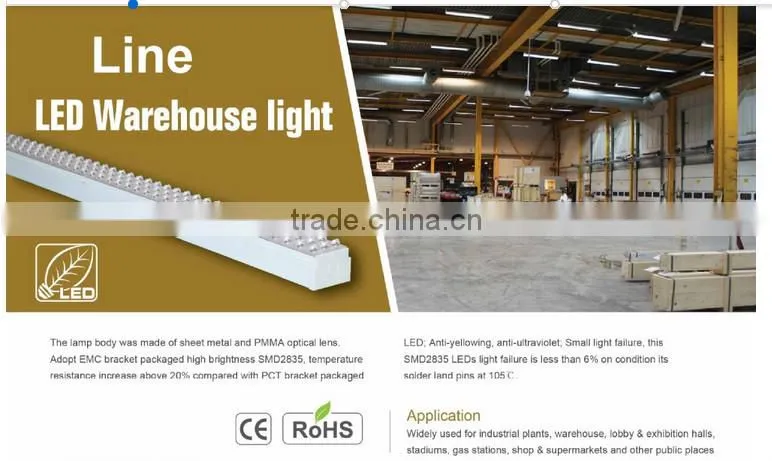 5000K 54W 5ft Led Linear Light For Supermarket Warehouse