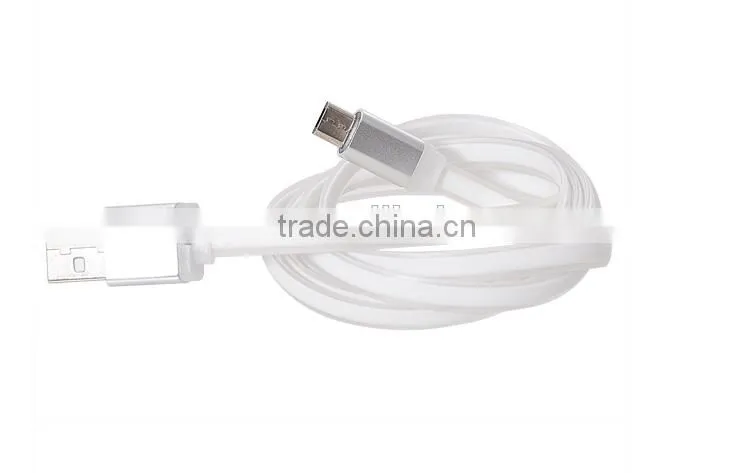 New Design Colorful TPE Round Noodles High Speed Micro Usb Cable Pigtail(OEM ODM)