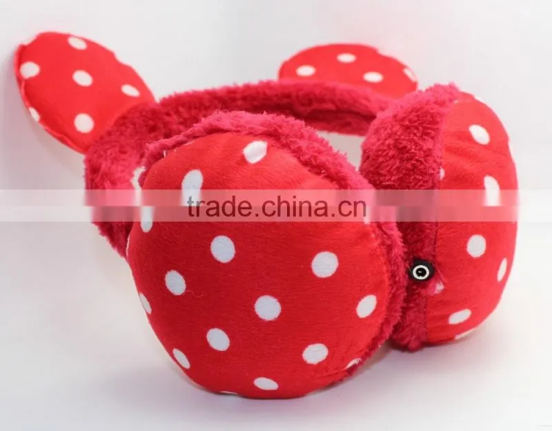 2016 hot selling winter earmuff headphones 3.5mm connector with for mobile phones