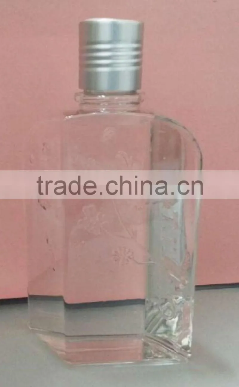250ml PETG custom cosmetics bottle acrylic with screw cap