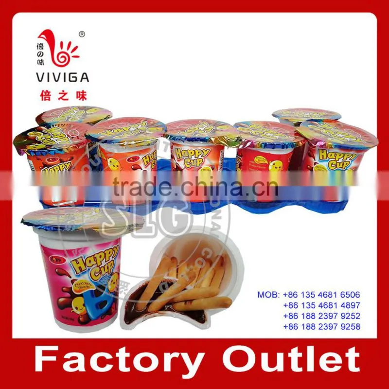 15g hot sale chocolate and biscuit in cup
