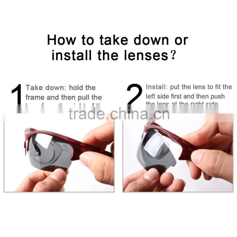 Wholesale custom outdoor polarized sports sunglasses for sunglasses man