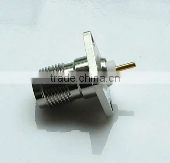 58 SMA connector square flange female panel mounting