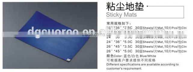 ESD washable sticky mat dustproof mat