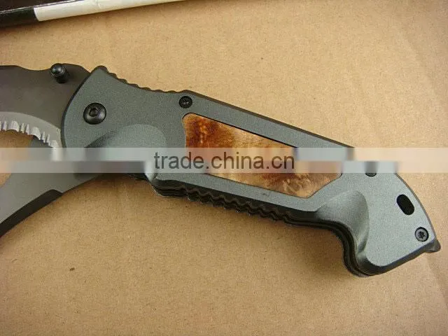 OEM two ways opening outdoor servival knife hunting knife UD40674
