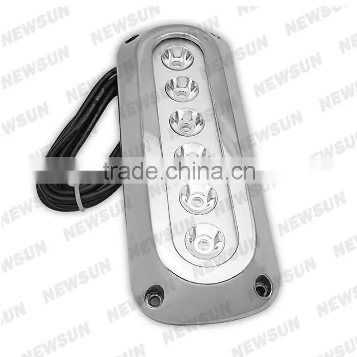 CE Certificated IP68 18W Waterproof LED Light For Swimming Pool/Sea Yacht