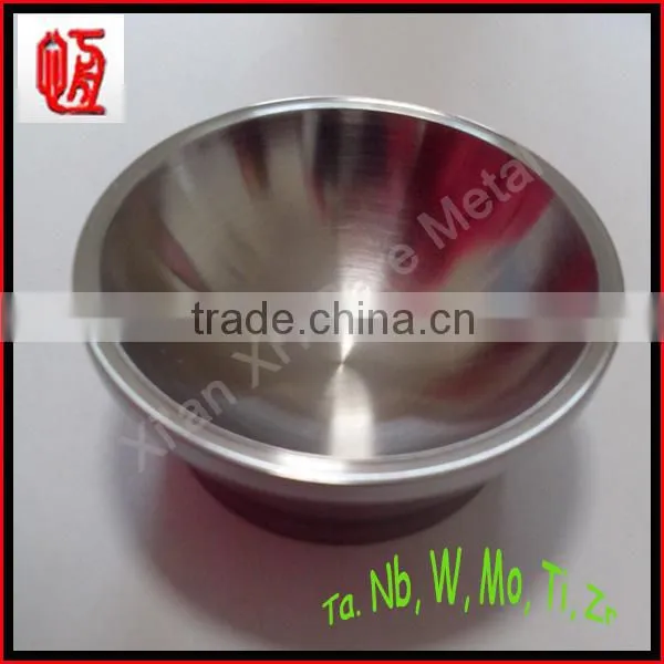 99.95% tungsten melting silver crucible