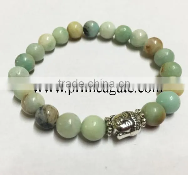 Natural Calcite Stretchable Buddha Bracelet | A grade good quality gemstone bracelet | Agate new jewelry 2016 bracelets
