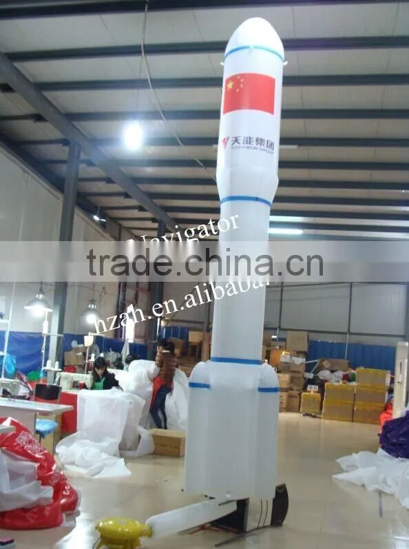 Big Inflatable Rocket for Outdoor Advertisement