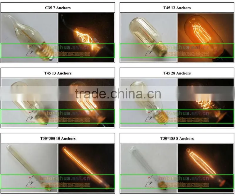 high quality ST58 2W E27 led filament bulb
