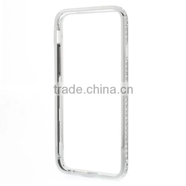Diamond phone metal Bumper Frame case For iphone 6 plus, diamond phone case
