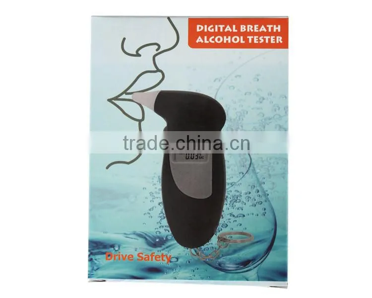 Personal breathalyzer alcohol tester keychain