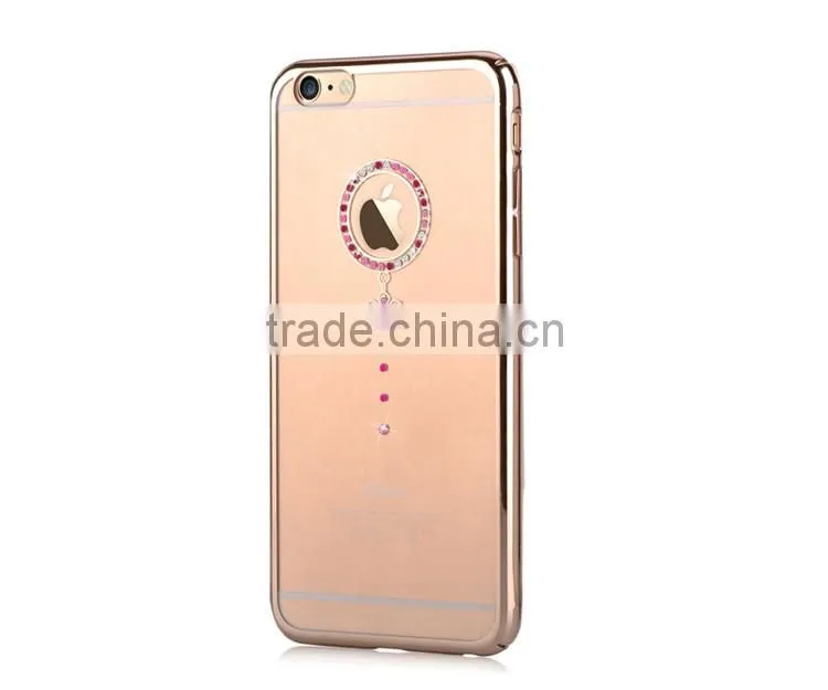 Elegant Design Real Diomand Element Bling Bling Electropalting Hard PC Cover Case for iPhone 6/6s Plus/7