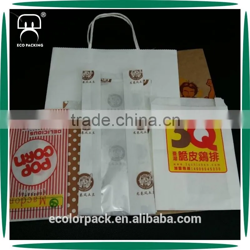 Custom Logo Food Grade Greaseproof Paper Bread Bag