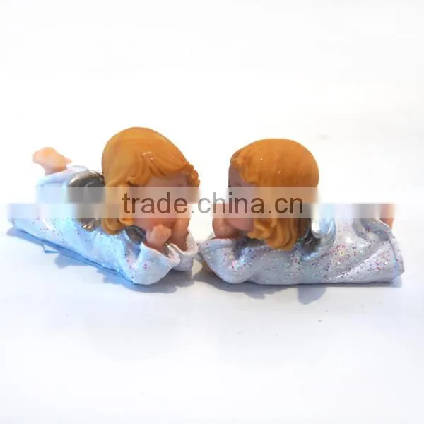 Fashion THINKING polyresin angel girl,angel girl lost in thinking