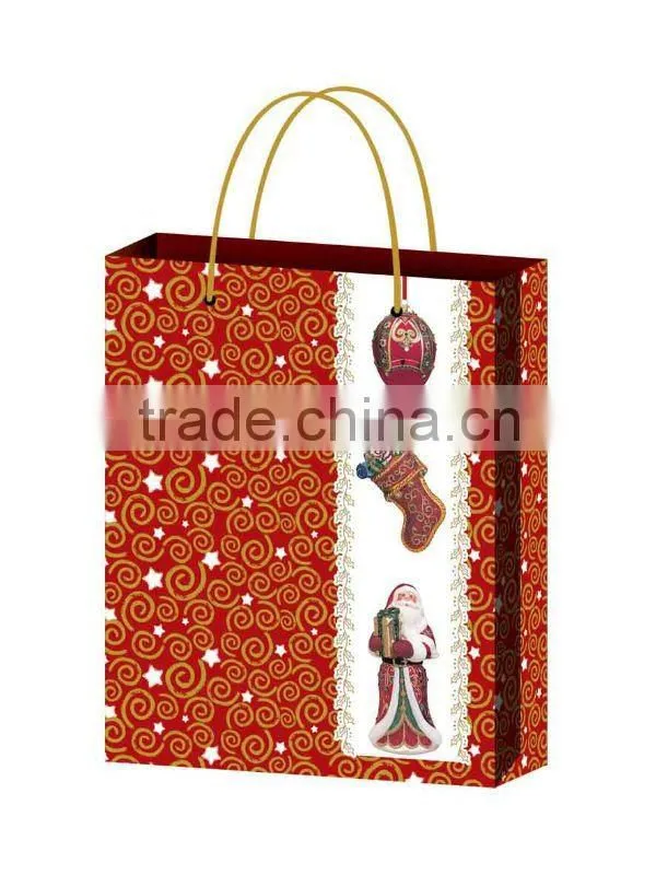 eco-friendly recycable kraft paper shopping bag manufacturer