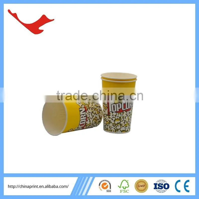 010 printed colorful popcorn paper cup