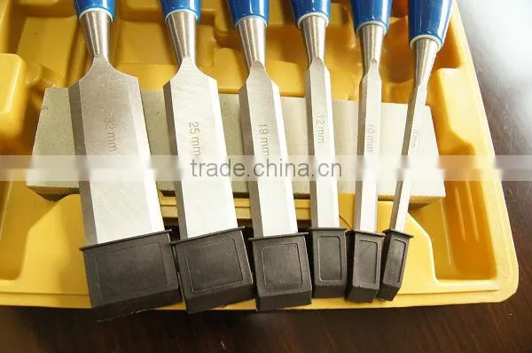 6PCS PLASTIC BOX WOOD CHISEL SET