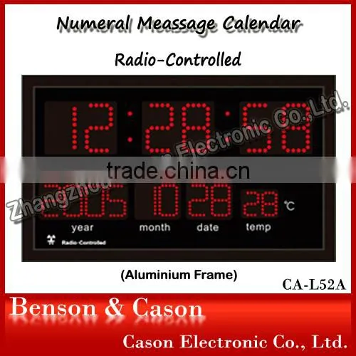 Cason Clapboard Table Clock Digital LED Wall Clock