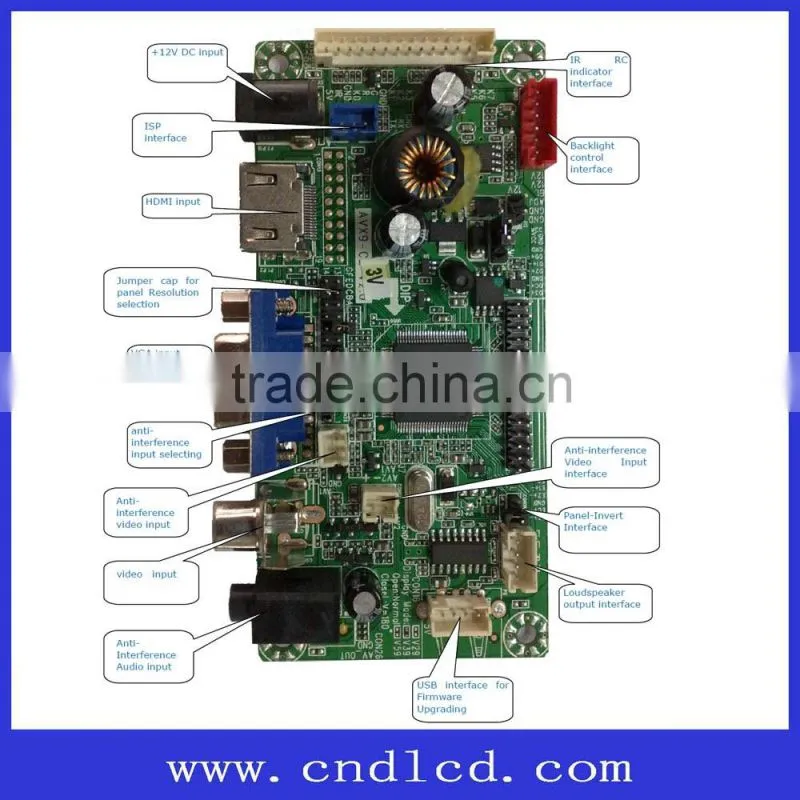 V39 AV Board for Industrial Military Marine Grade LCD Monitor