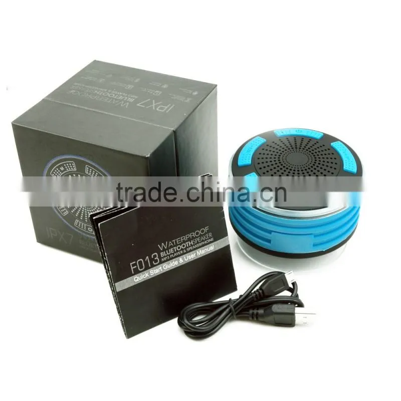 New arrival waterproof bluetooth speaker with LED light,shower bluetooth speaker,levitating speaker