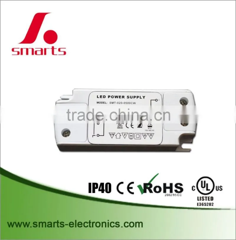 500ma 10w constant current ac dc power supply led driver for MR16 led