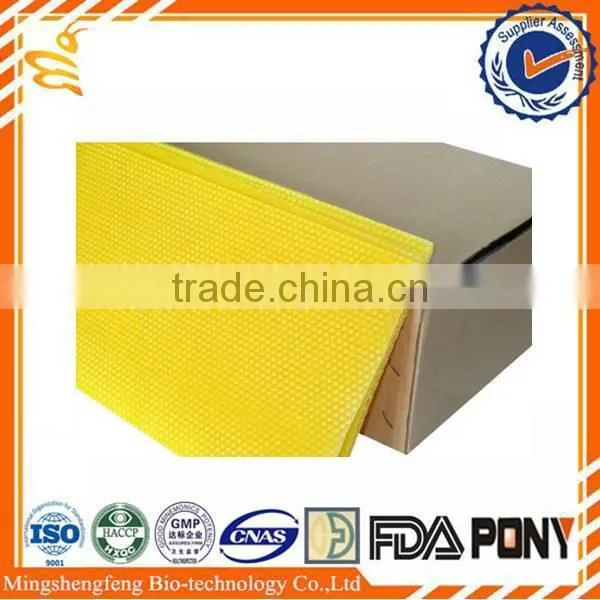 Langstroth beeswax foundation