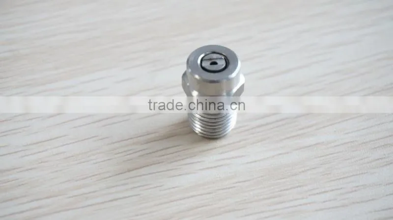 "1/4"sewer nozzle internal flow diverter