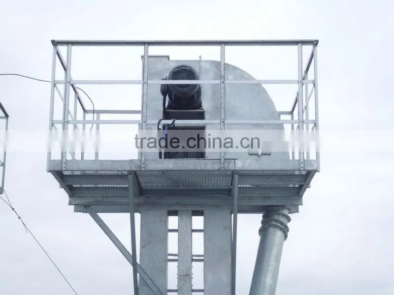 vertical bucket elevator used in grain silo system
